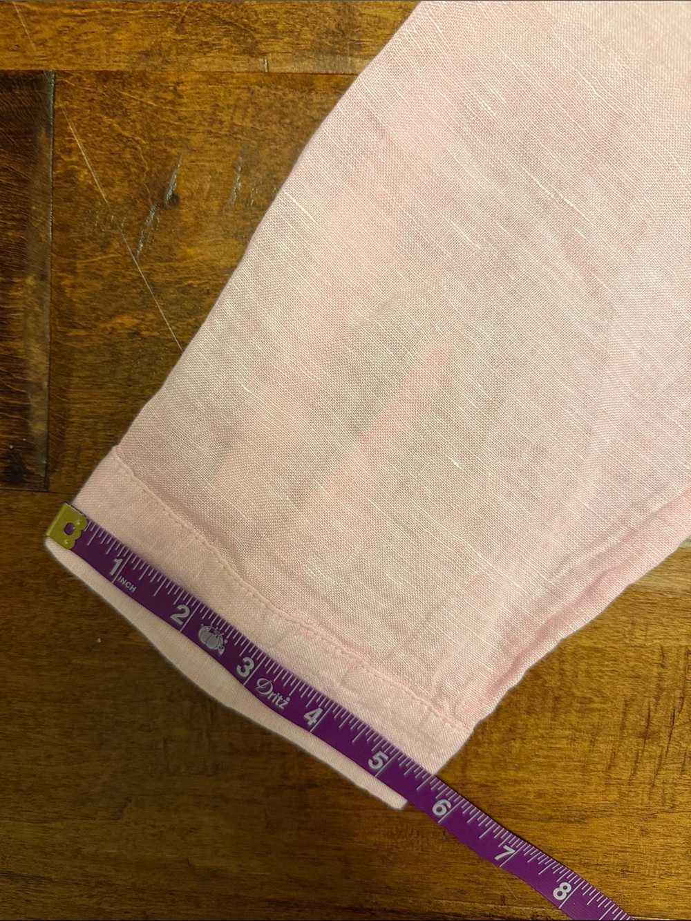 Pink Linen Button-Down Shirt - Picture 8 of 9